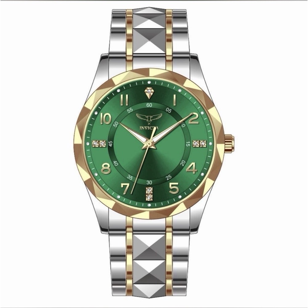Invicta Specialty I by Invicta Men's Watch 41mm Two Tone w/Green Dial 69025 New